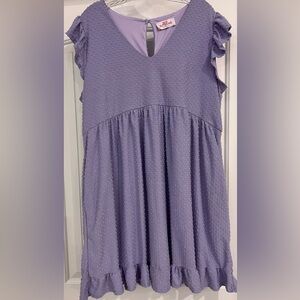 Chic Lilac Ruffle Dress